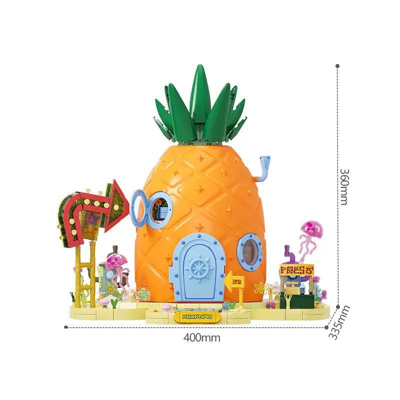 AREA-X SpongeBob SquarePants Pineapple House • Set AB0032 AREA-X SpongeBob SquarePants Pineapple House • Set AB0032