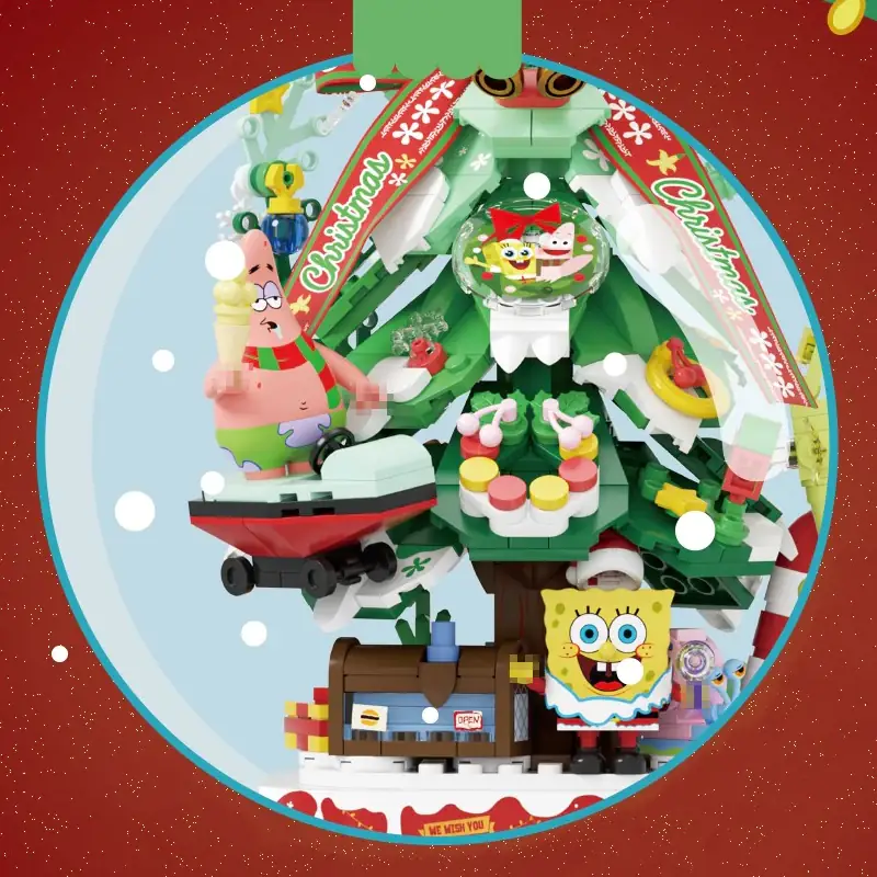 AREA-X SpongeBob SquarePants Happy Christmas Tree