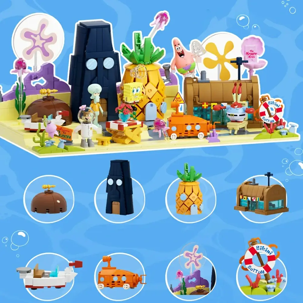AREA-X SpongeBob Beach • Set AB0082 • SetDB • Merlins Bricks