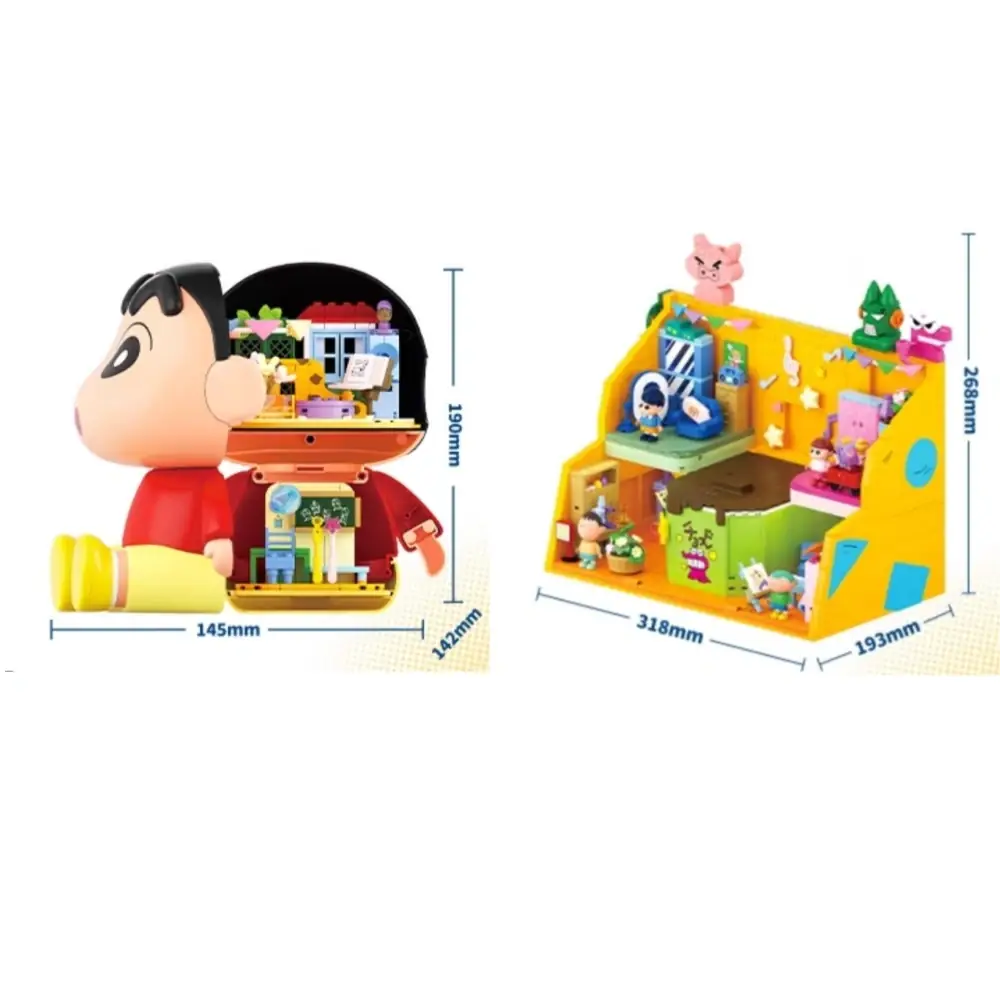 usako×chanページ♪ AREA-X Crayon Shin-chan Toy Box • Set AB0154 • SetDB