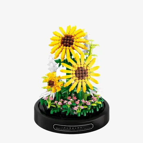 Balody Hibiscus flowers with dome • DIAMOND BLOCKS