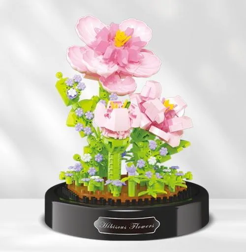 Balody Hibiscus flowers with dome • DIAMOND BLOCKS
