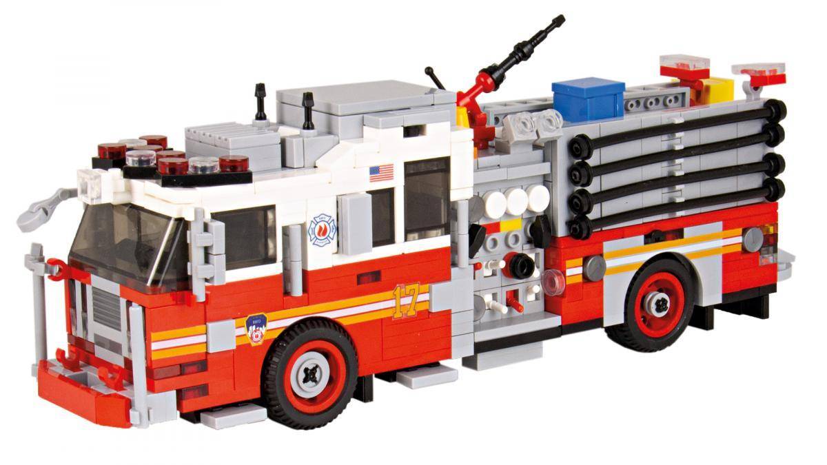 Camion de pompier Seagrave Attacker HD rouge/blanc (BB-100861) — Prix et comparaison | Brick Broker