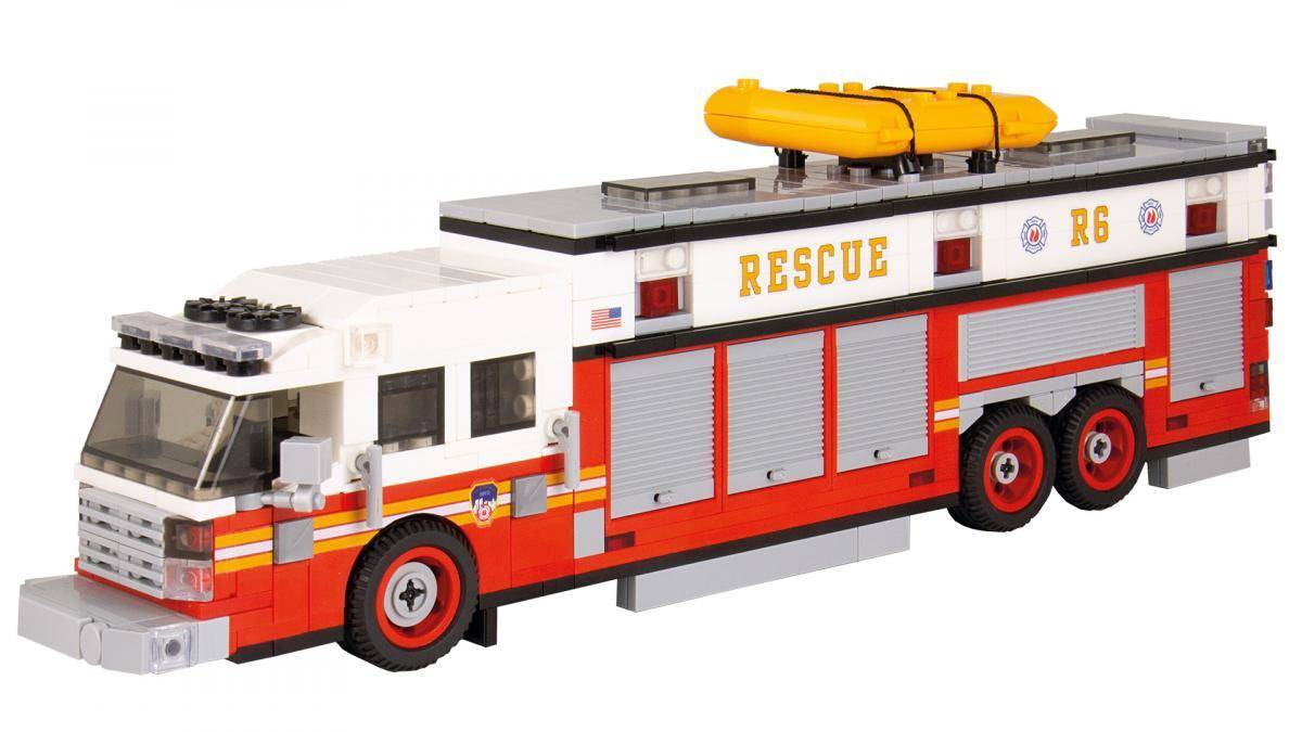 Fire truck Commander Heavy Rescue red/white (BB-100869) — Prix et comparaison | Brick Broker