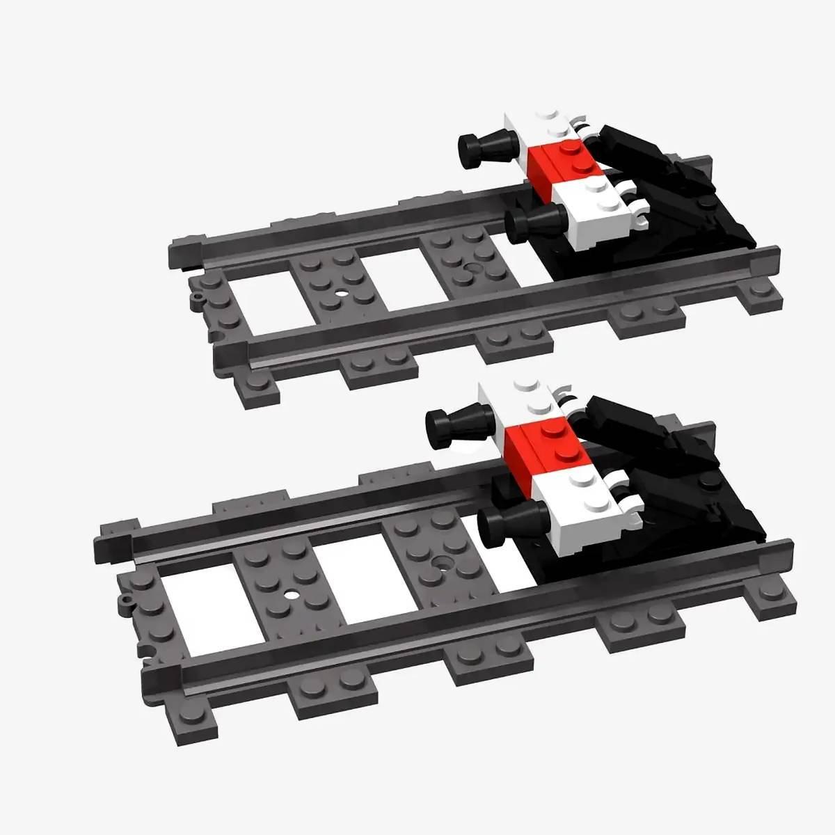 Butoir de train 2x avec deux voies ferrées droites (BB-101066) — Prix et comparaison | Brick Broker