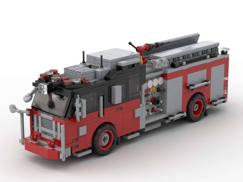 Pompe Seagrave Version 3 rouge/noir (BB-101368) — Prix et comparaison | Brick Broker