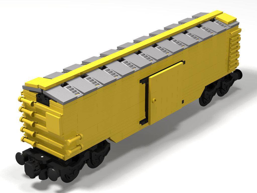 Wagon couvert 50 ft jaune (BB-101373) — Prix et comparaison | Brick Broker