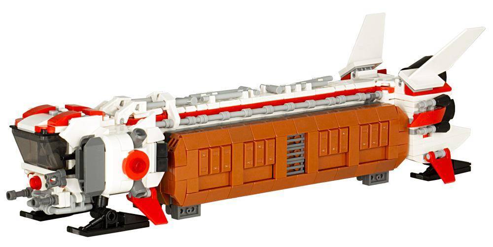 Main Base Mars - Cargo Space Shuttle Snail with container (BB-101461) — Prix et comparaison | Brick Broker