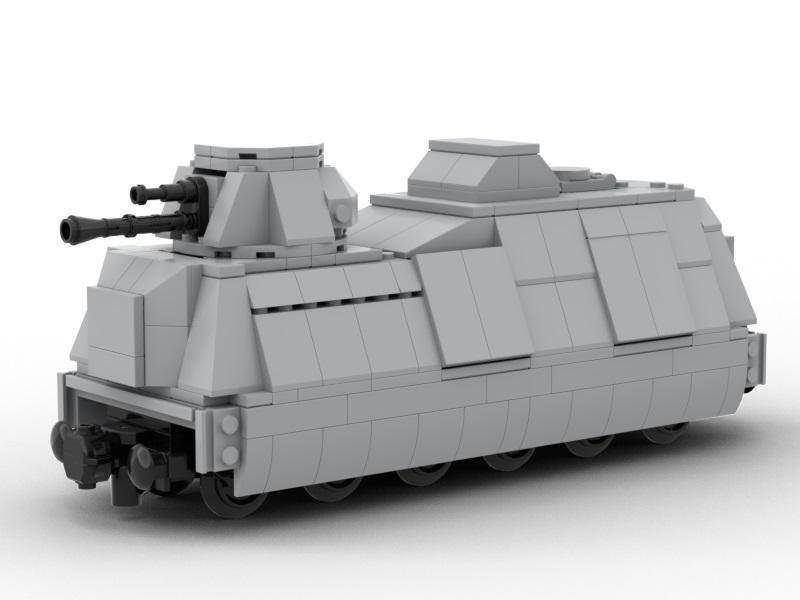 Armored train gun car (BB-101487) — Prix et comparaison | Brick Broker