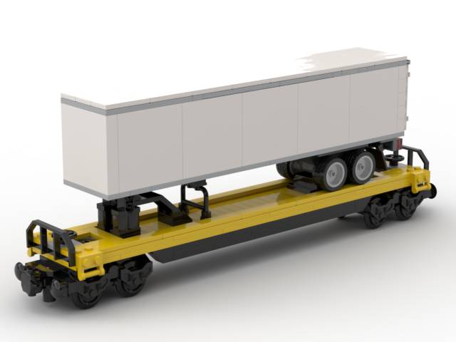 Wagon plat intermodal avec semi-remorque (BB-102384) — Prix et comparaison | Brick Broker