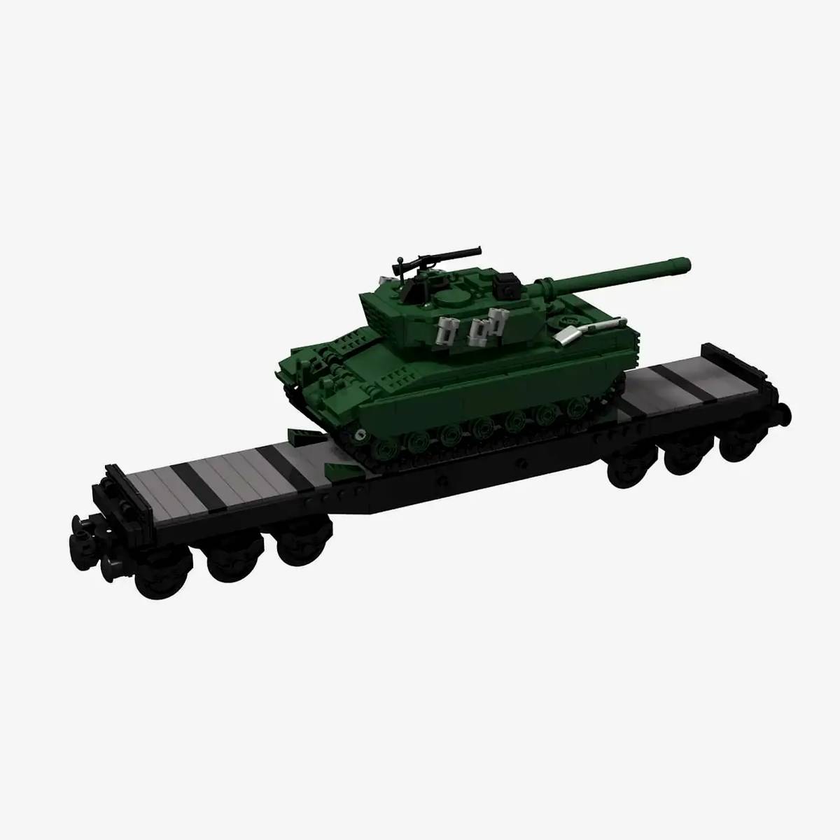 Remorque porte-char avec Leopard 2 (BB-102635) — Prix et comparaison | Brick Broker