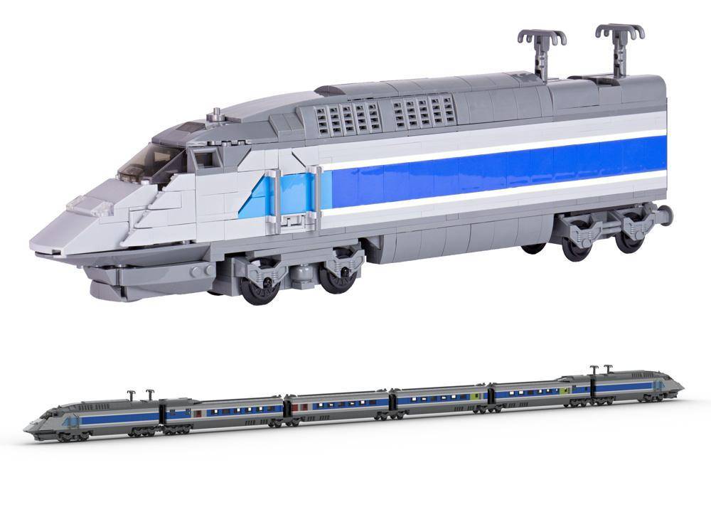 Train express gris bleu (BB-102743) — Prix et comparaison | Brick Broker