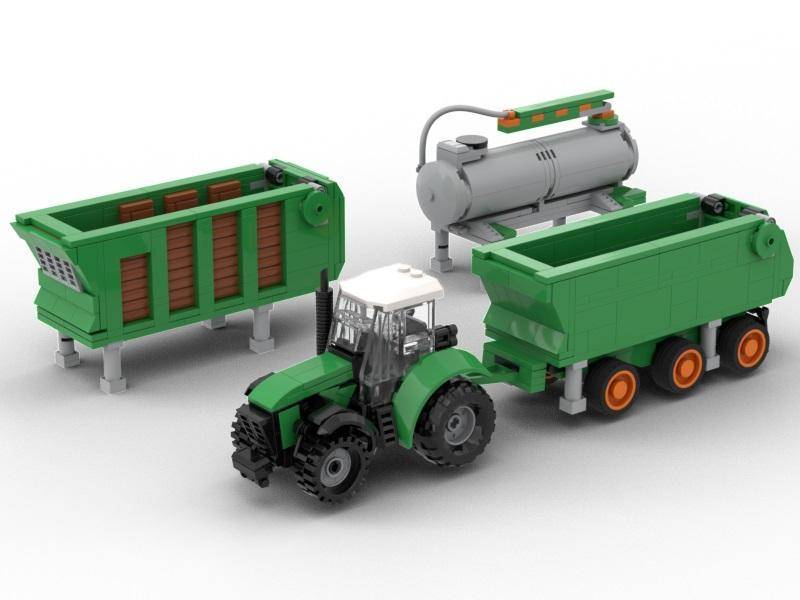 Tracteur avec 3 remorques (BB-102744) — Prix et comparaison | Brick Broker
