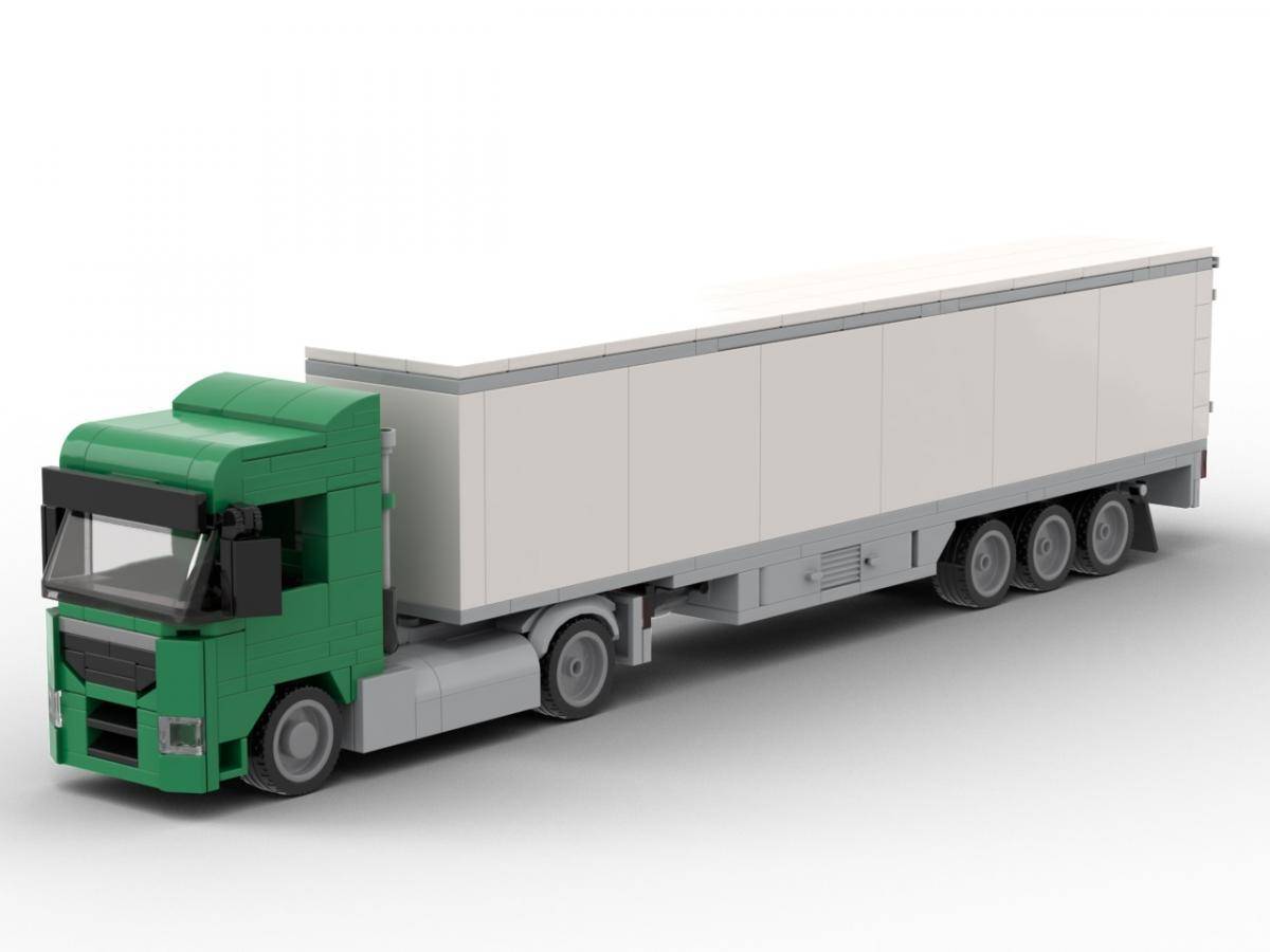 Camion Augsbourg 2 essieux avec valise 3 essieux vert (BB-102852) — Prix et comparaison | Brick Broker