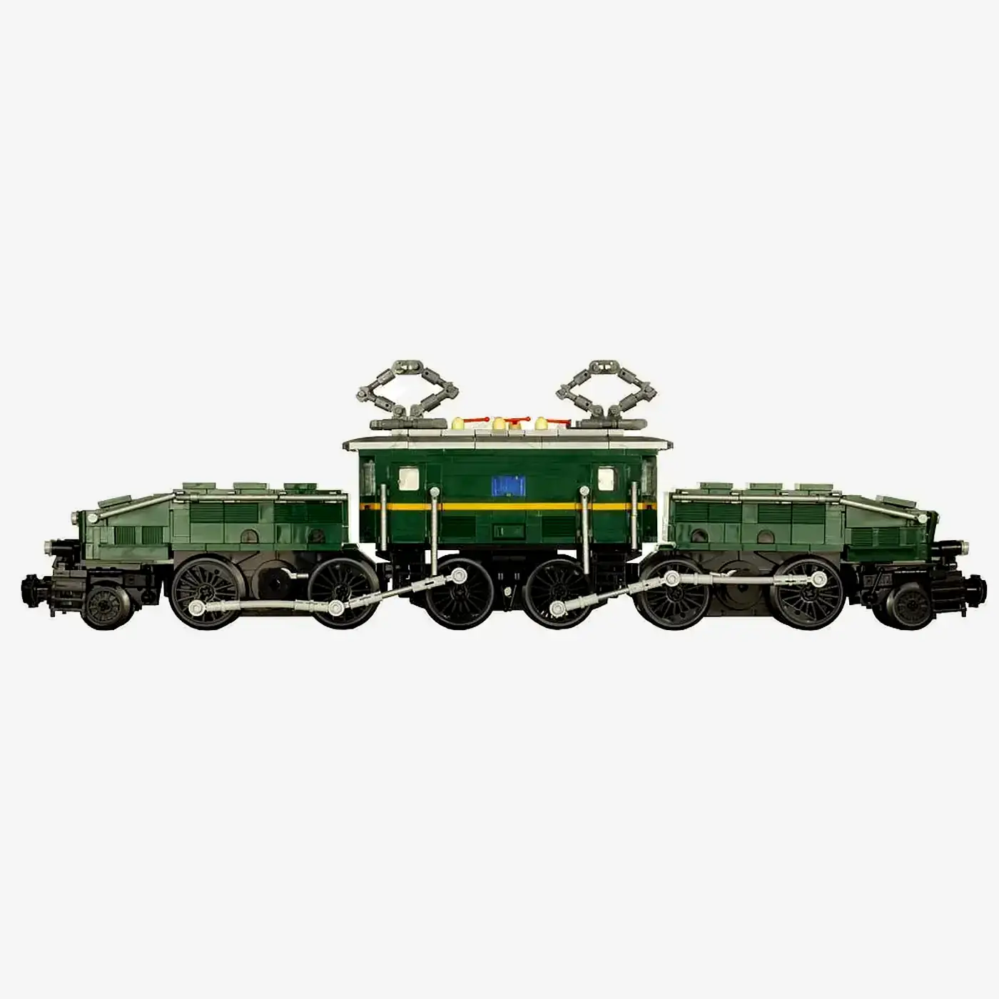 BlueBrixx Legendary locomotive Krokodil in green