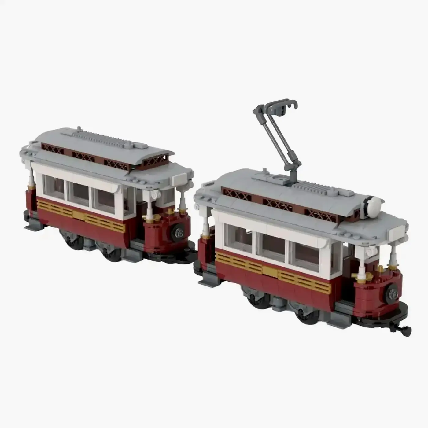 BlueBrixx Classic tram with trailer • Set 102890 • SetDB