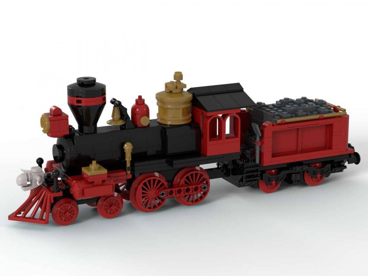 Locomotive à vapeur de train de l'Ouest classique avec tender (BB-102891) — Prix et comparaison | Brick Broker