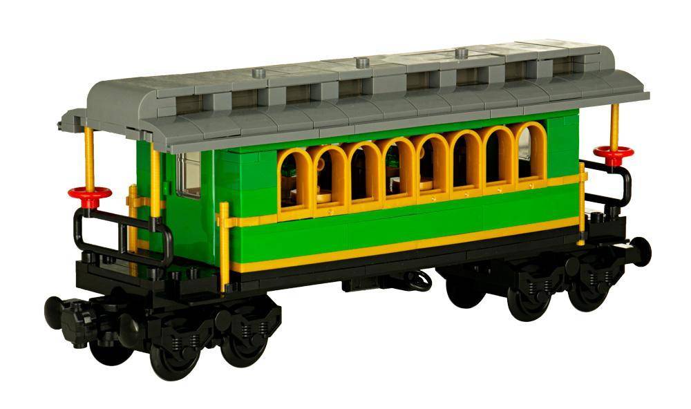 Wagon de passagers de train Western classique (BB-102897) — Prix et comparaison | Brick Broker
