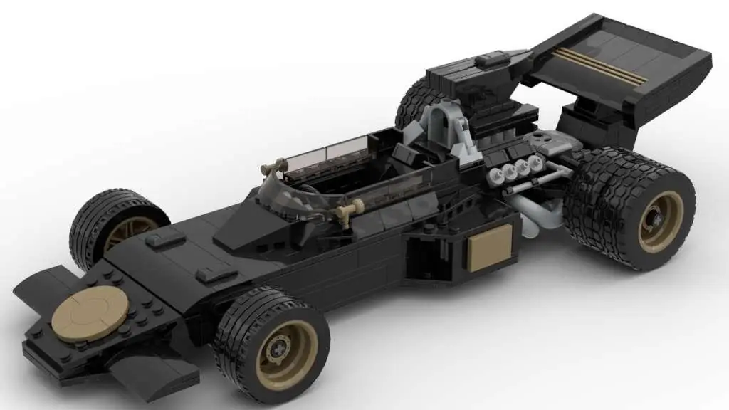 BlueBrixx Black 1972 Formula Racer • Set 103391 • SetDB