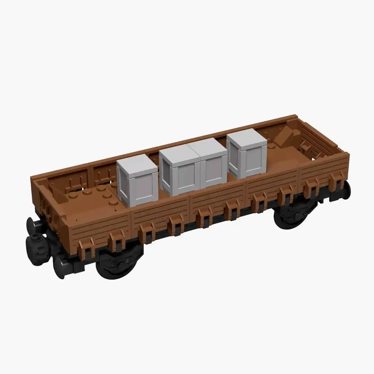Wagon à faible côté à 2 essieux (BB-103614) — Prix et comparaison | Brick Broker