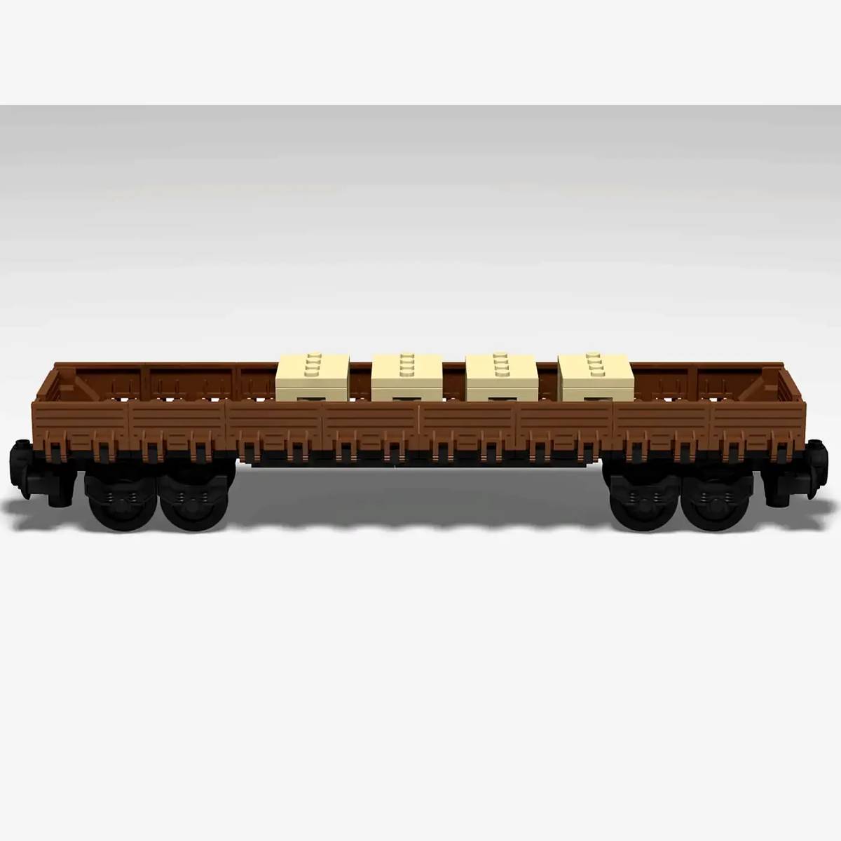 Wagon à 4 essieux côté bas (BB-103615) — Prix et comparaison | Brick Broker