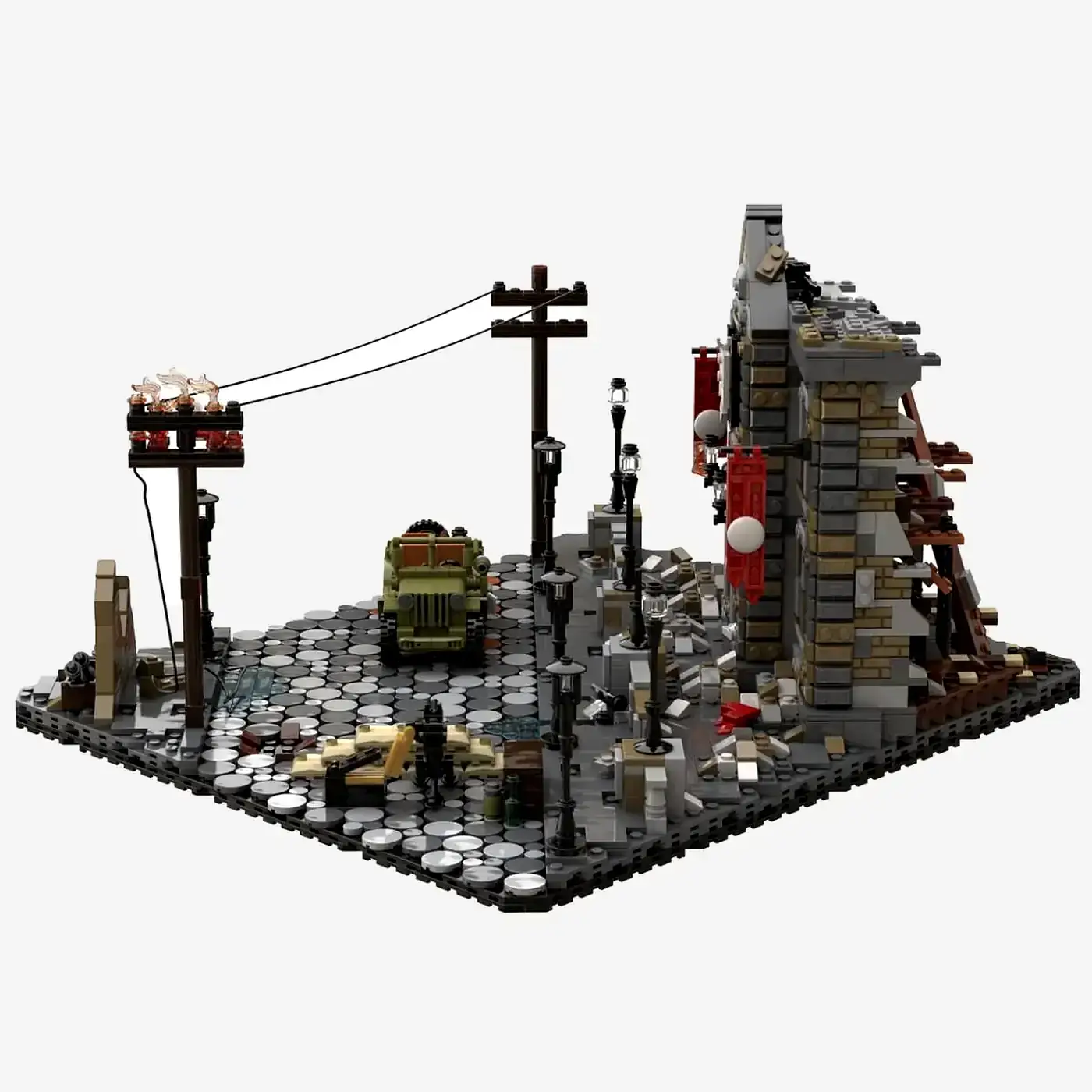 BlueBrixx Diorama Battle of Berlin • Set 103798 • SetDB
