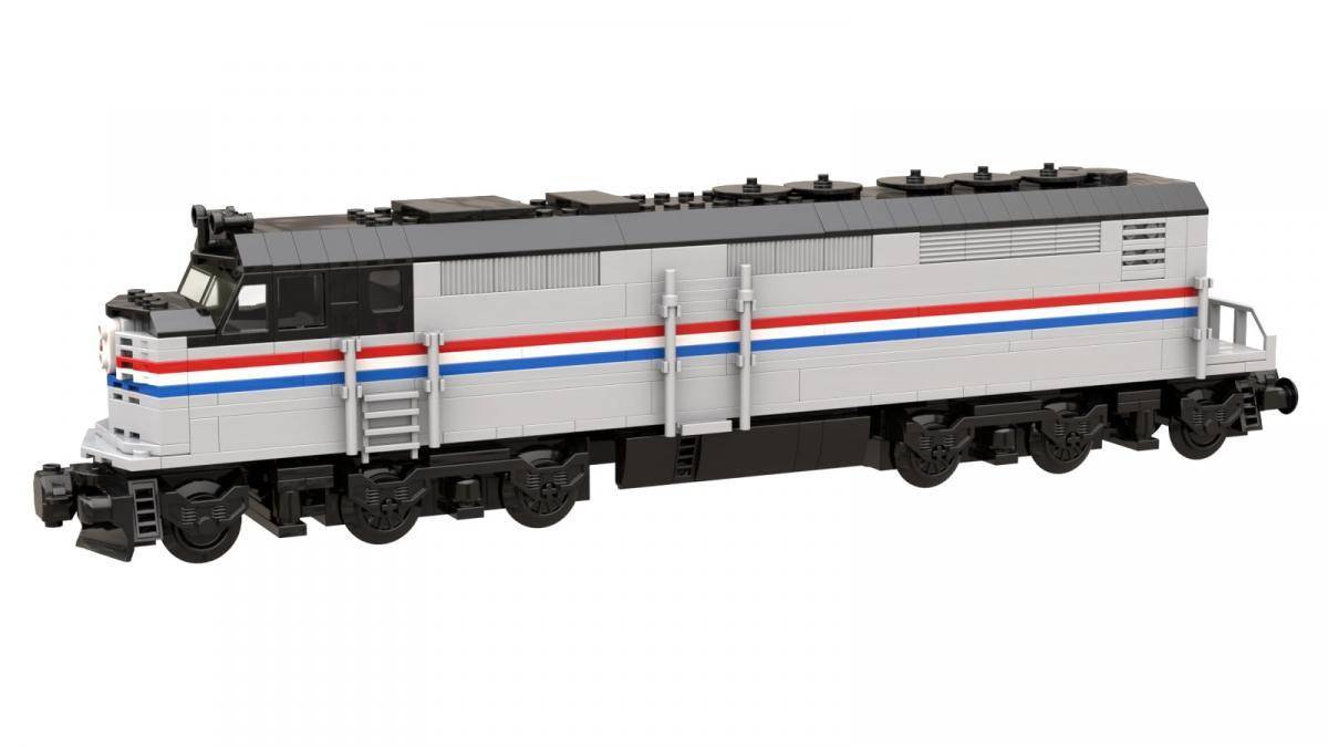Locomotive diesel USA gris-noir (BB-103881) — Prix et comparaison | Brick Broker