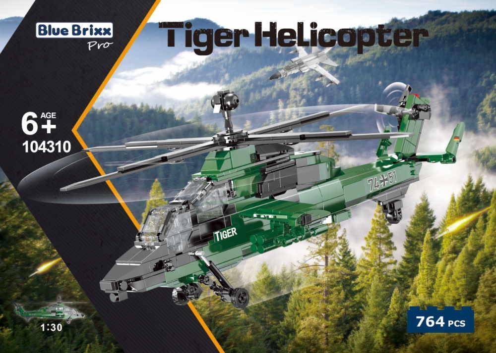 BlueBrixx Combat Helicopter Tiger, Bundeswehr • Set 104310