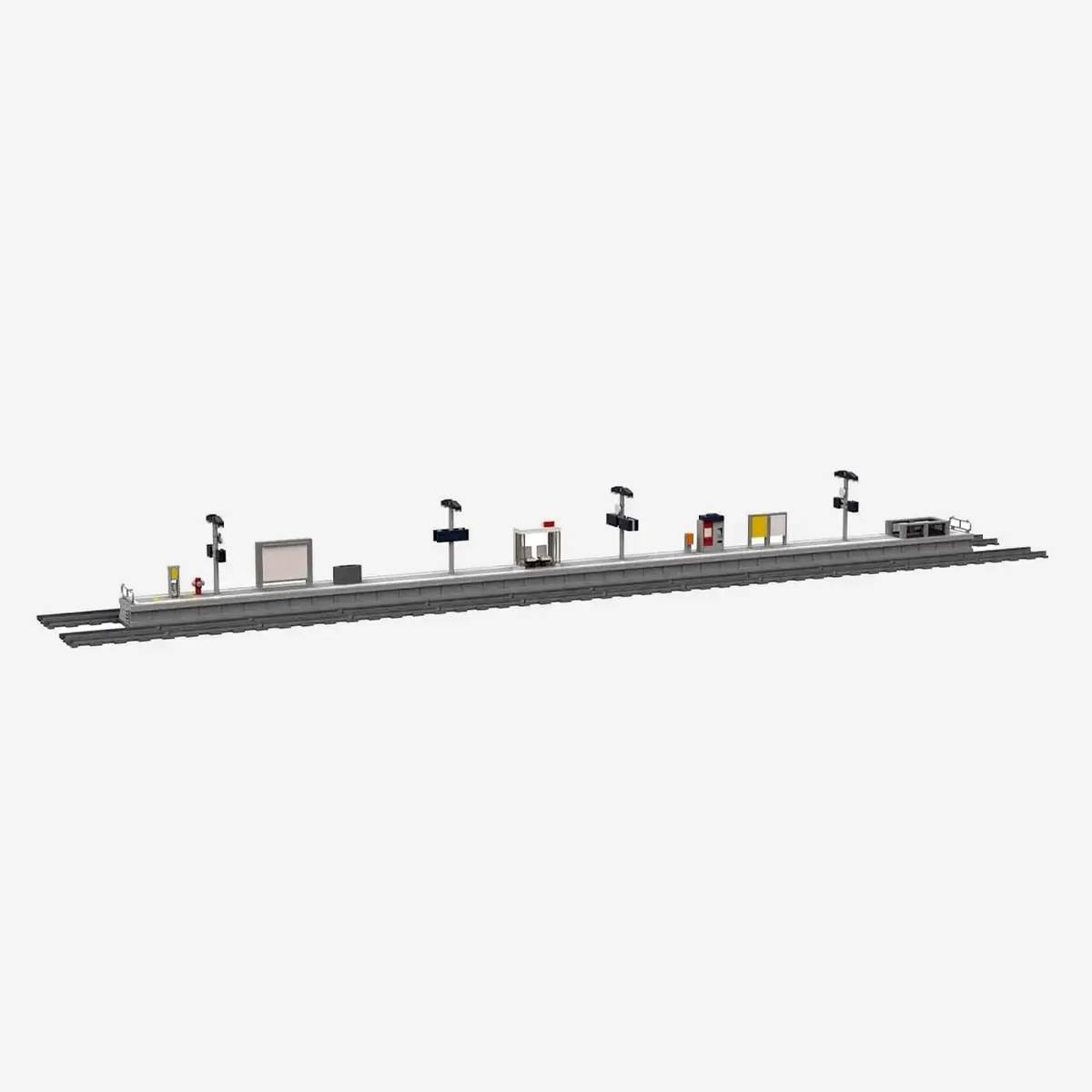 Plateforme ferroviaire moderne (BB-104324) — Prix et comparaison | Brick Broker