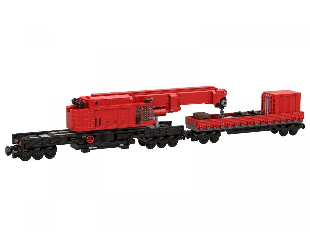 Grue pivotante d'urgence sur rails (8 roues) (BB-104458) — Prix et comparaison | Brick Broker