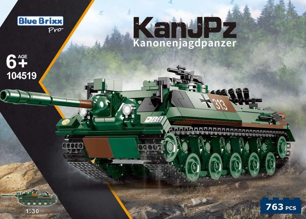 BlueBrixx Cannon fighter tank 4-5 , Bundeswehr • Set 104519
