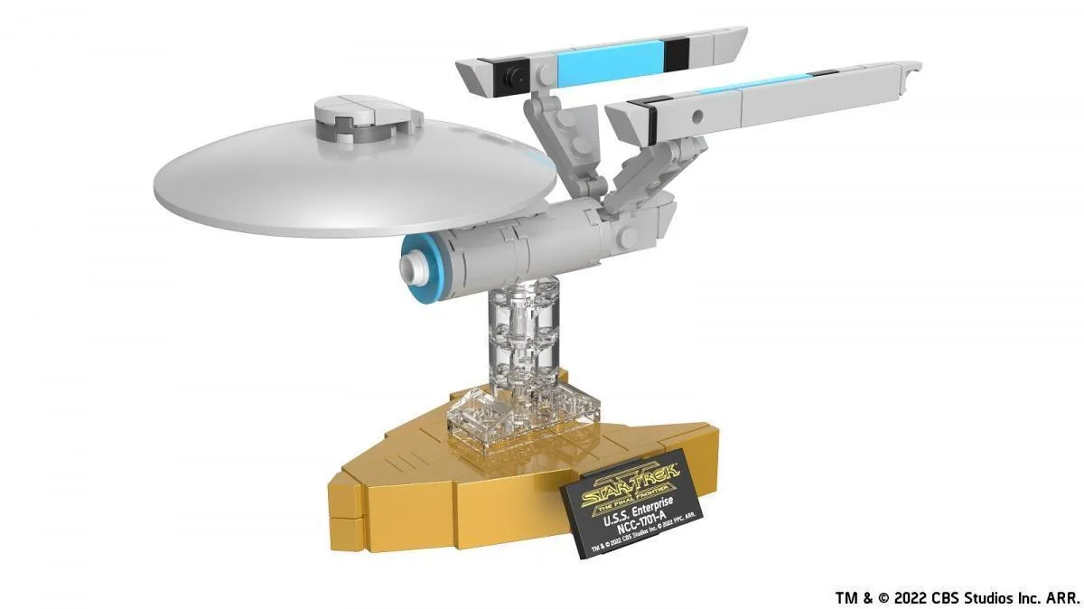 BlueBrixx Star Trek USS Enterprise NCC-1701-D Star Trek-Set 104184 Kit de modélisme pour adultes avec instructions imprimées (français non garanti) 104184