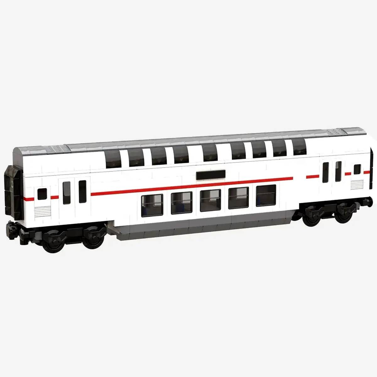 Voiture de passagers blanc rouge (BB-104596) — Prix et comparaison | Brick Broker