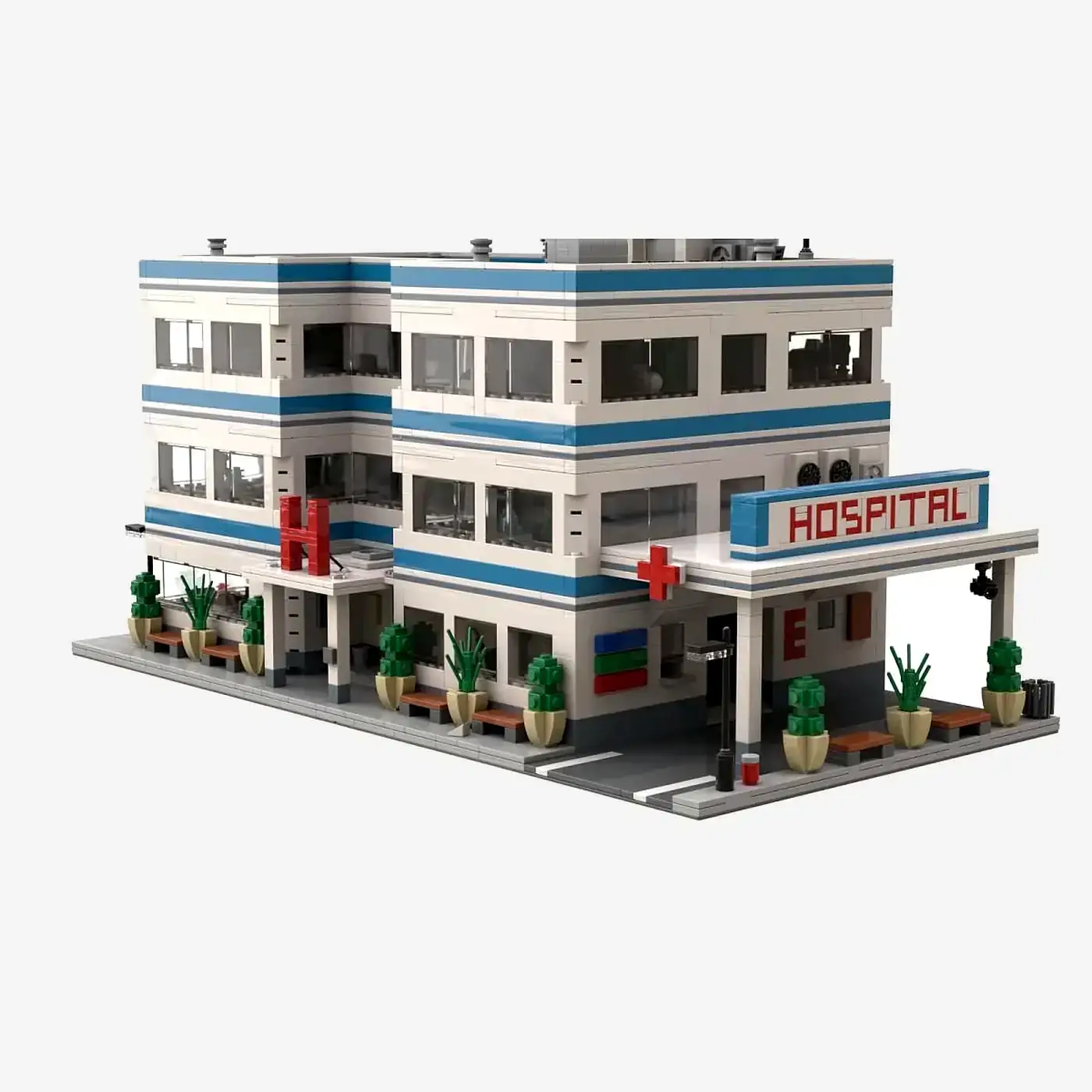 BlueBrixx Modern Hospital • Set 104725 • SetDB