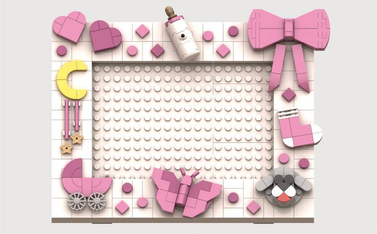 Cadre photo Bébé Fille (BB-104789) — Prix et comparaison | Brick Broker