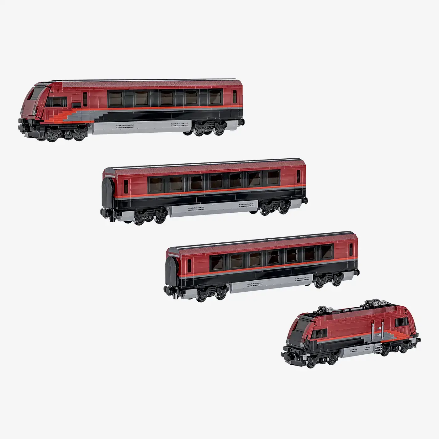 HOBBYTRAIN ÖBB railjet 4両セット OBB Railjet 4-tlg Spirit of Budapest (オーストリア連邦鉄道