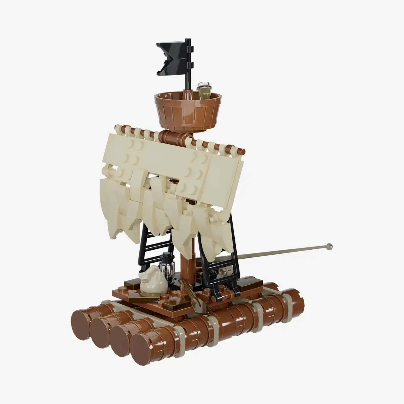 BlueBrixx Pirates Island Island with Raft • Set 105129