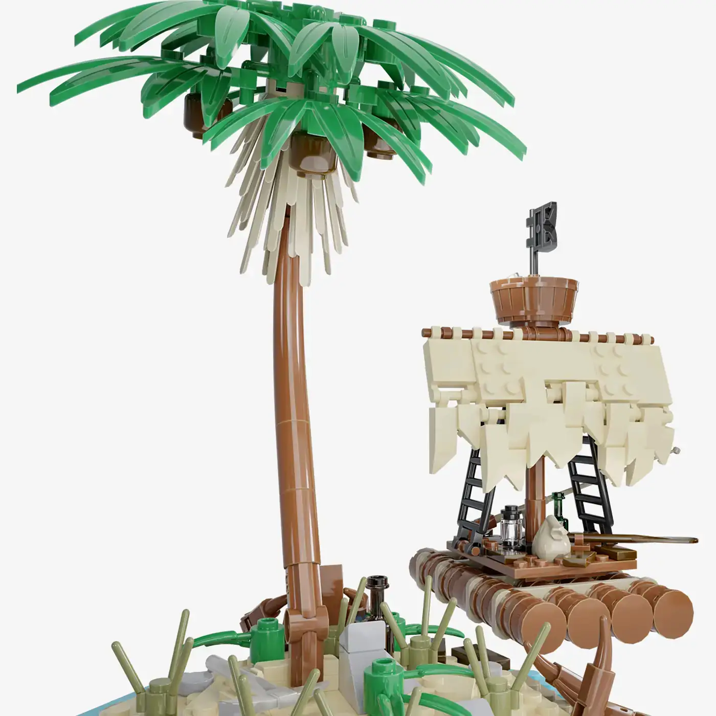 BlueBrixx Pirates Island Island with Raft • Set 105129