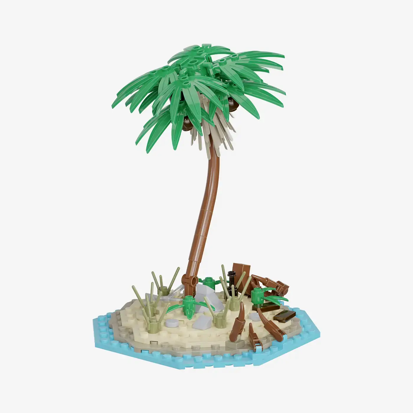 BlueBrixx Pirates Island Island with Raft • Set 105129