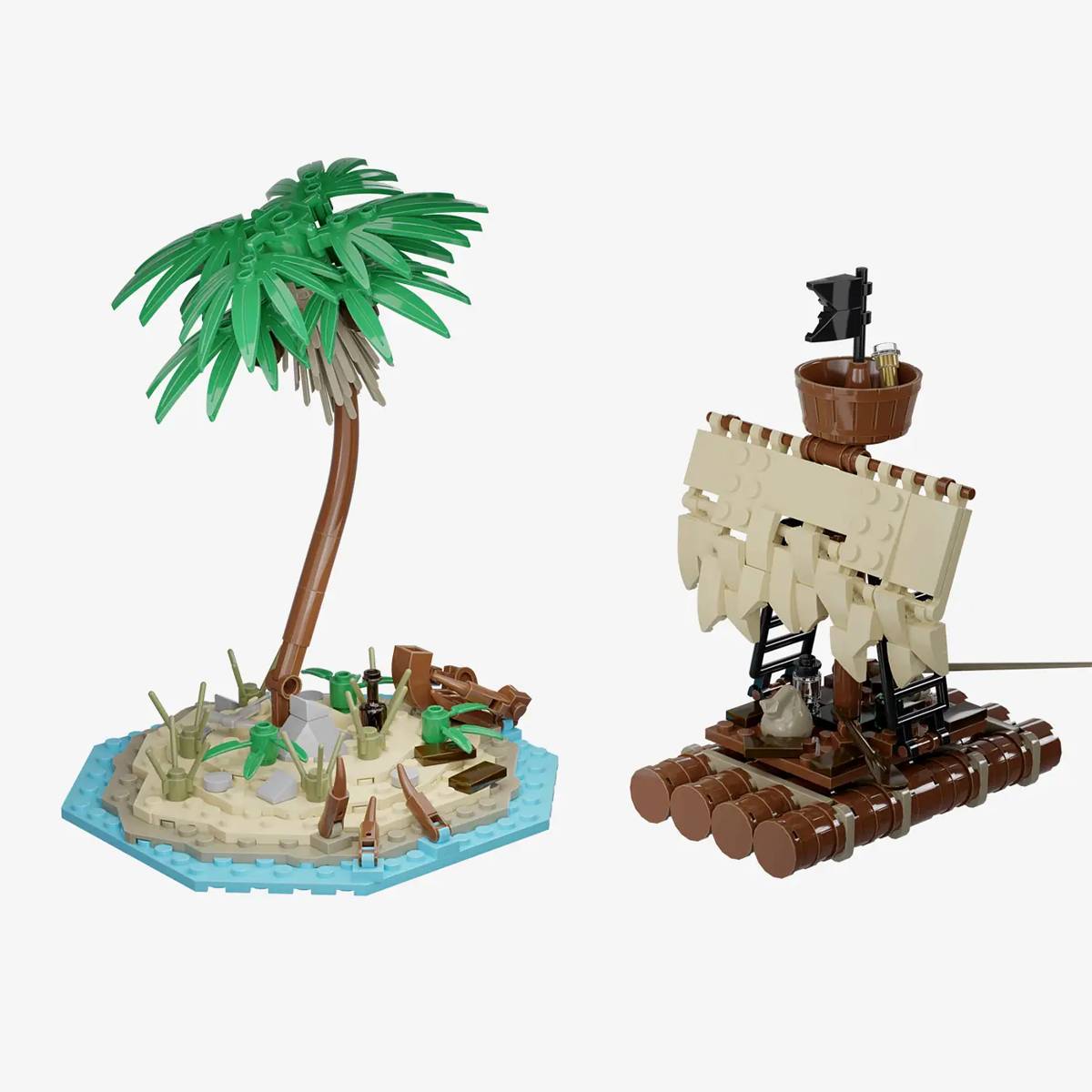 Pirates Island - Island with Raft (BB-105129) — Prix et comparaison | Brick Broker