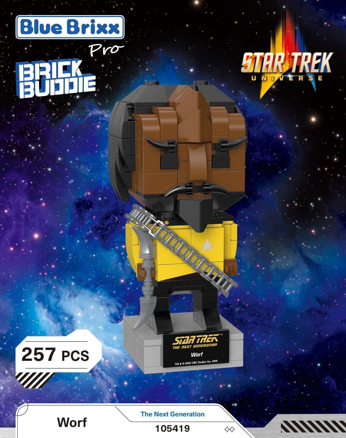 BlueBrixx STAR TREK Worf • Set 105419 • SetDB