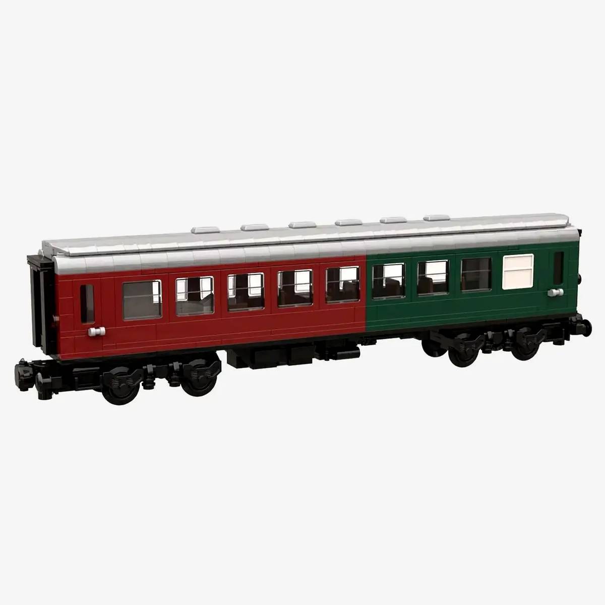 Half Dining Car Dark Green/Dark Red (BB-105641) — Prix et comparaison | Brick Broker