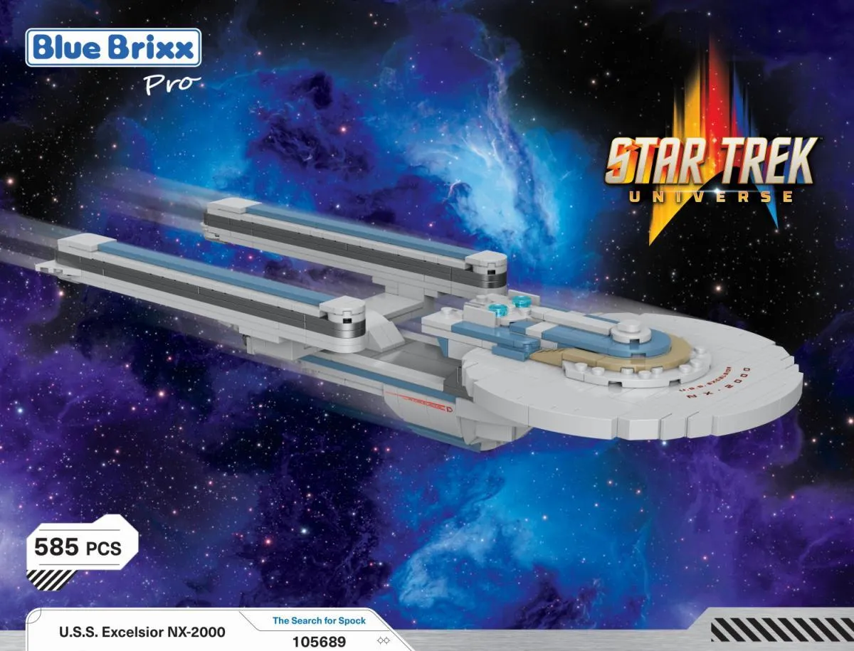 BlueBrixx STAR TREK USS Excelsior NX-2000 • Set 105689