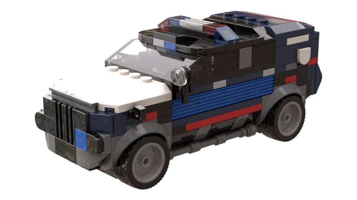 Voiture de police cyberpunk (BB-106990) — Prix et comparaison | Brick Broker