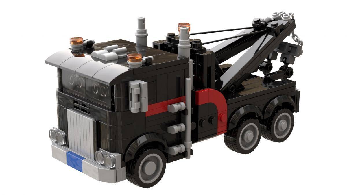 Black US tow truck (small) (BB-107069) — Prix et comparaison | Brick Broker