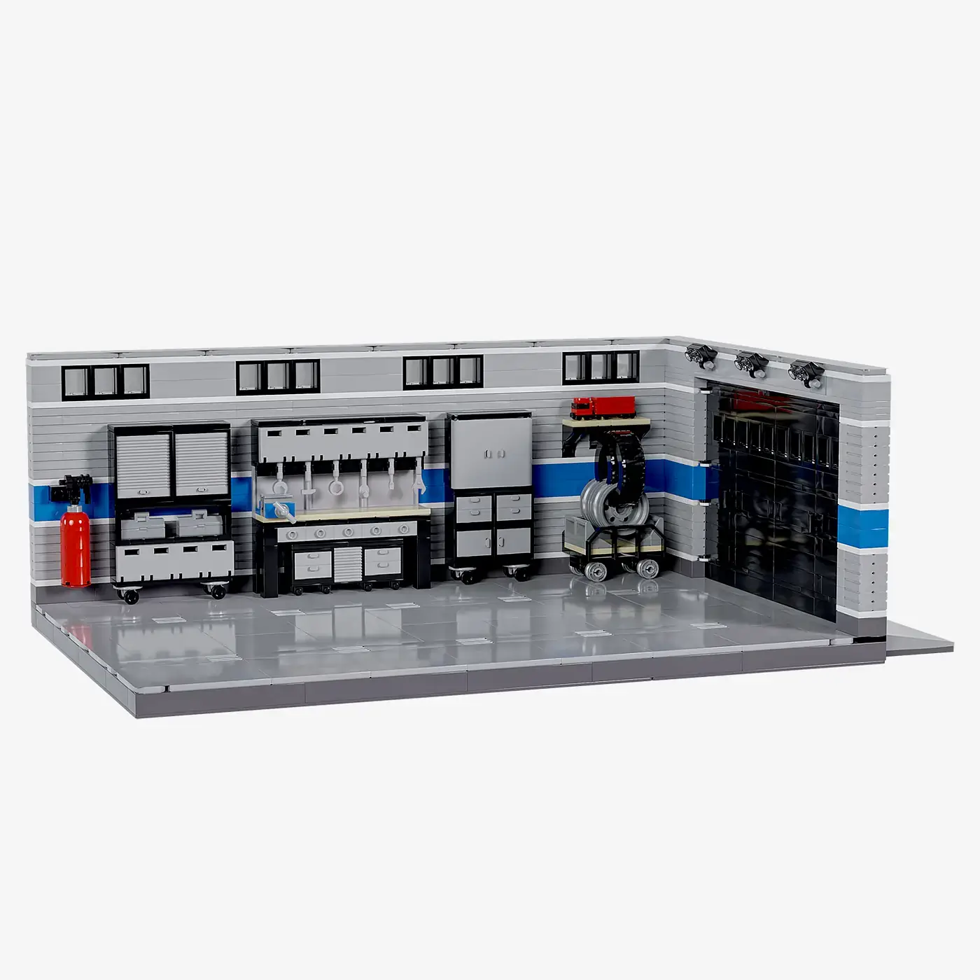 BlueBrixx Garage Workshop • Set 107083 • SetDB