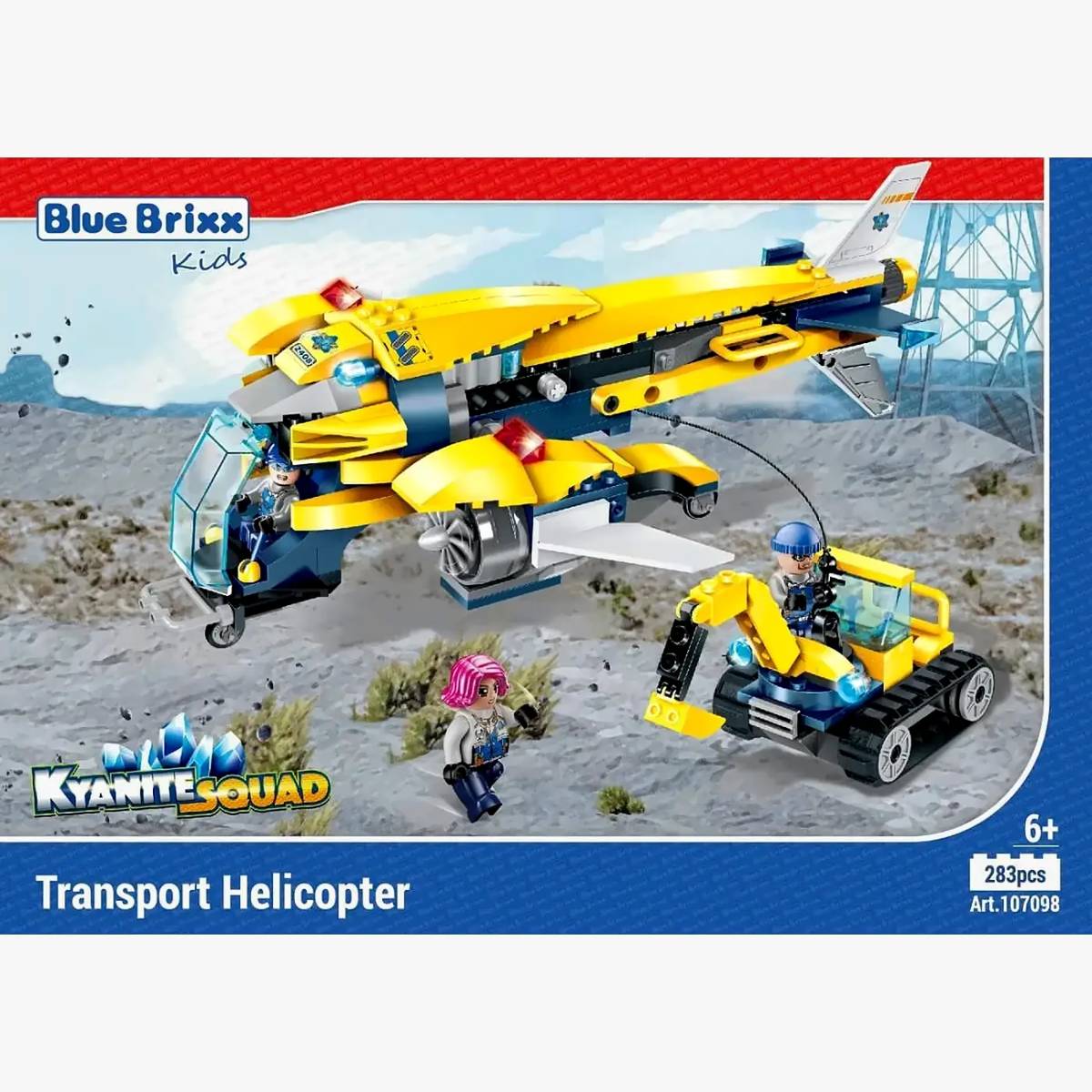 BlueBrixx Kyanite Squad Transport Helicopter • Set 107098