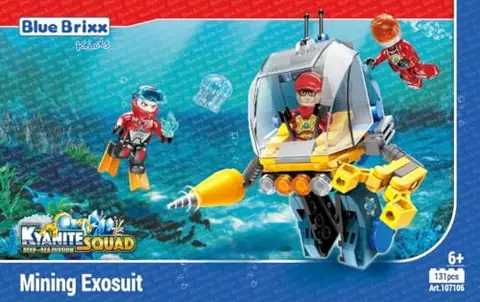 BlueBrixx Kyanite Squad Deep Sea Mining Exosuit • Set 107106