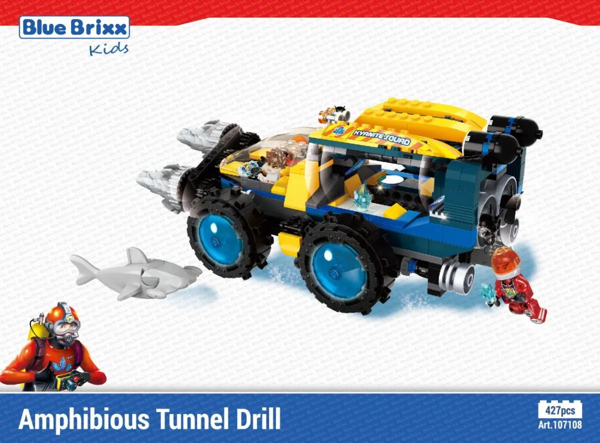 BlueBrixx Kyanite Squad Deep Sea Amphibious Tunnel Drill