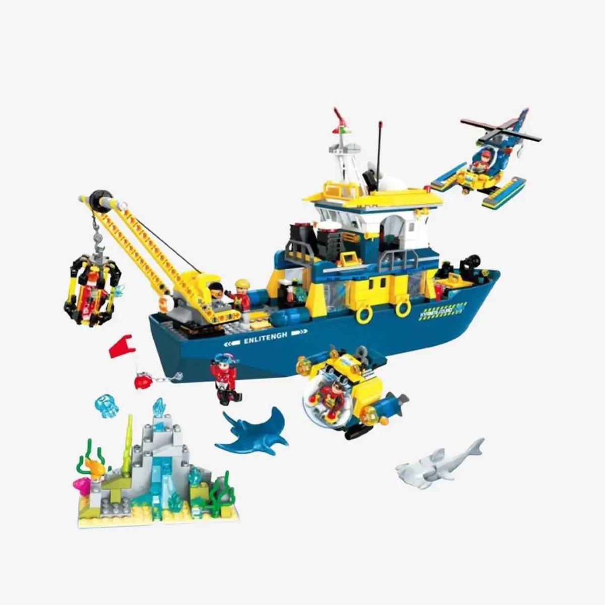 BlueBrixx Kyanite Squad Deep Sea Command Ship • Set 107109